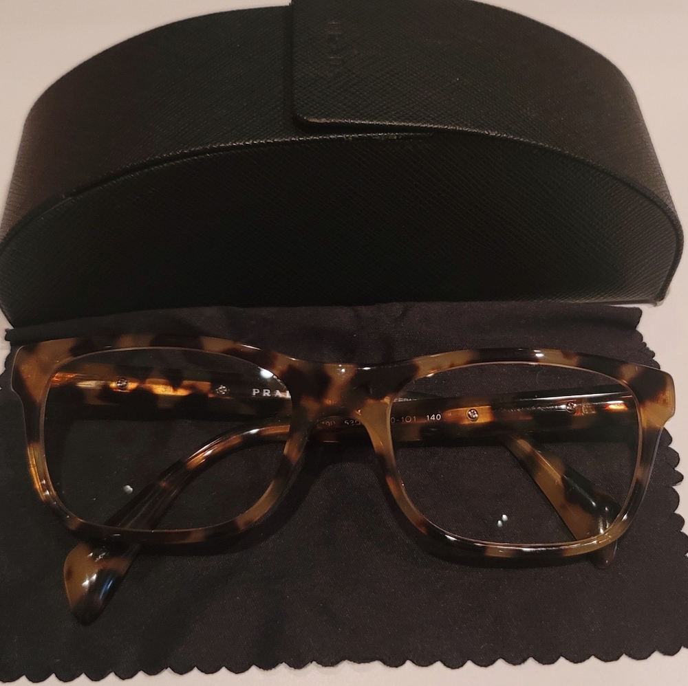 Prada tortoise glasses